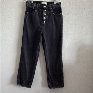 Abercrombie & Fitch The Crop Wide Leg Ultra High Rise Jeans
 27|4 R